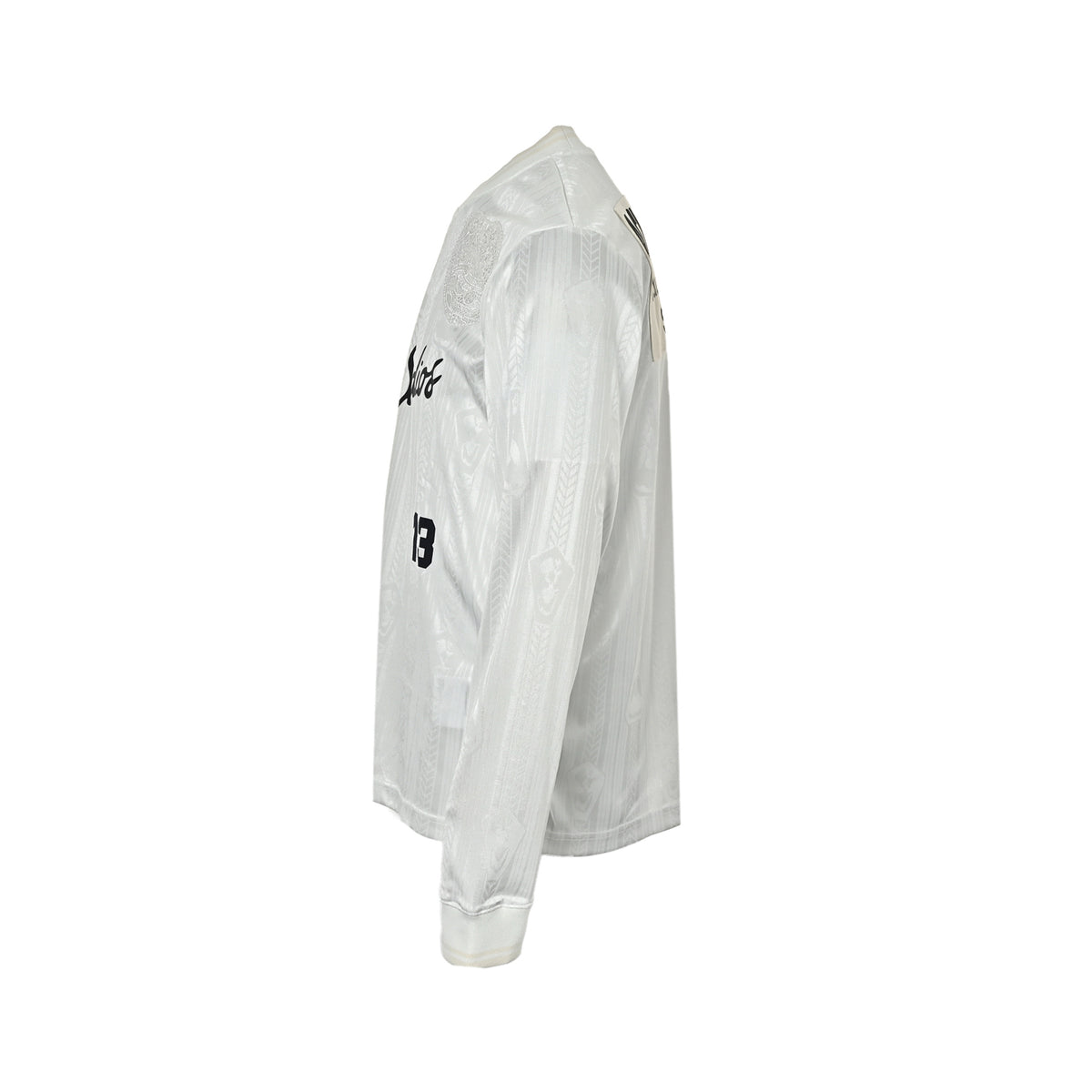 Acne Studios signature technical jacquard football jersey long sleeve T-shirt