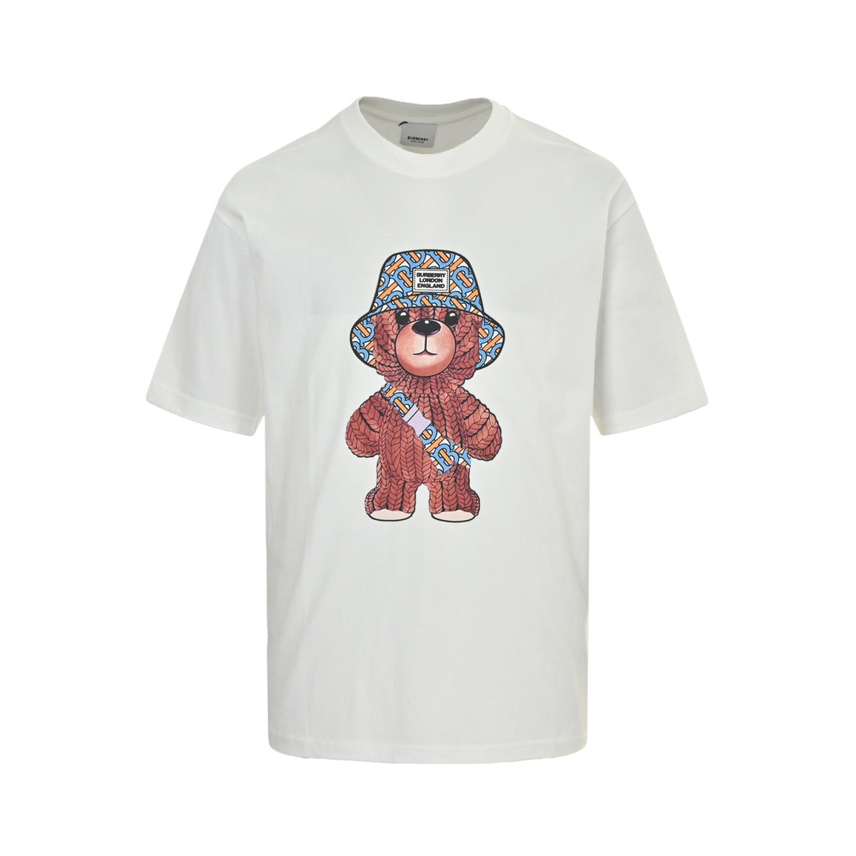 Burberry 23ss bear print short sleeves on front and back
