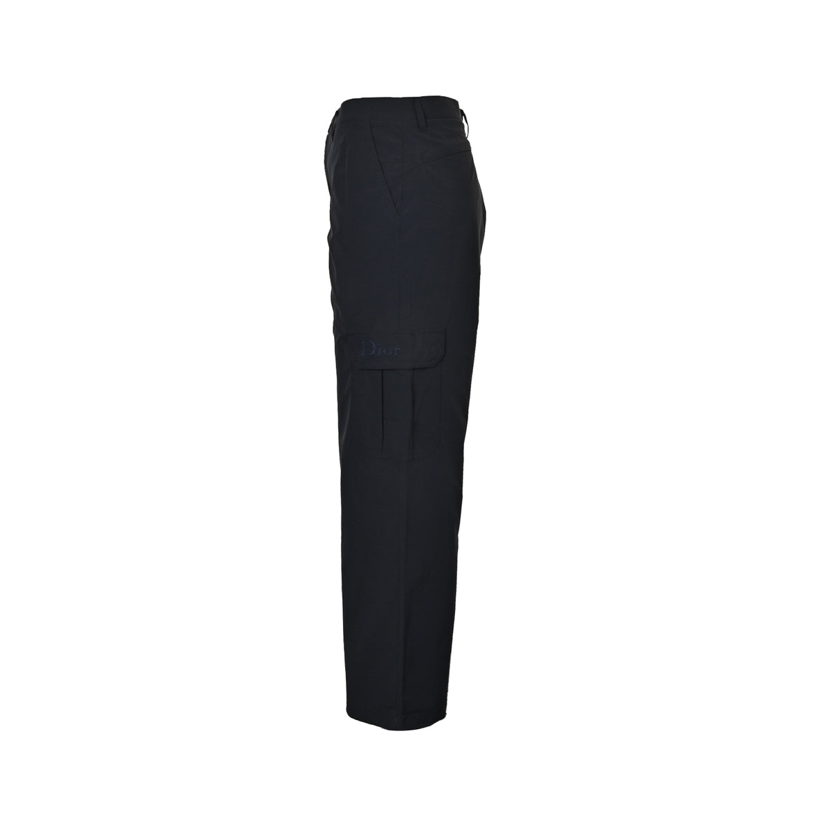 Dior letter embroidered button overalls trousers