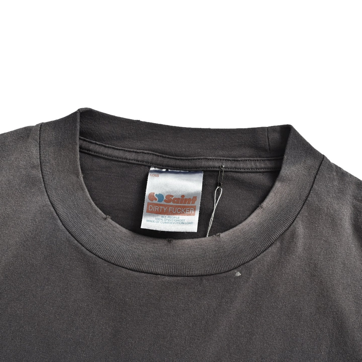 SAINT MICHAEL irregular letter pocket printed short sleeves