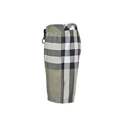 Burberry plaid drawstring mesh lined beach shorts