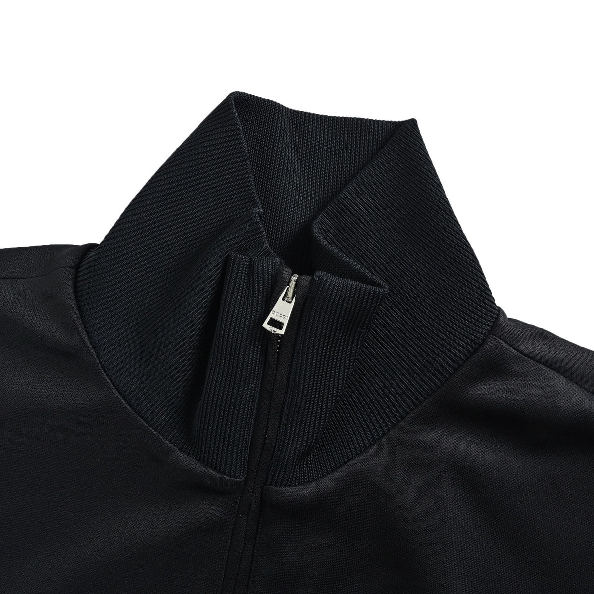 Gucci red and green webbing zipper stand collar jacket