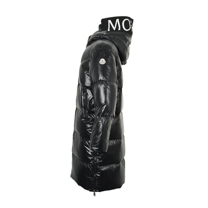 Moncler/Mask letter printed hooded long down jacket
