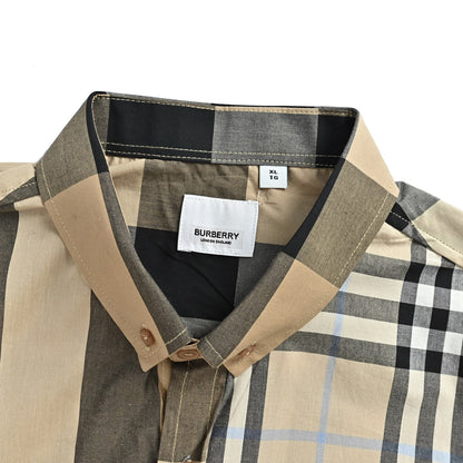 Burberry plaid stitching classic element shirt