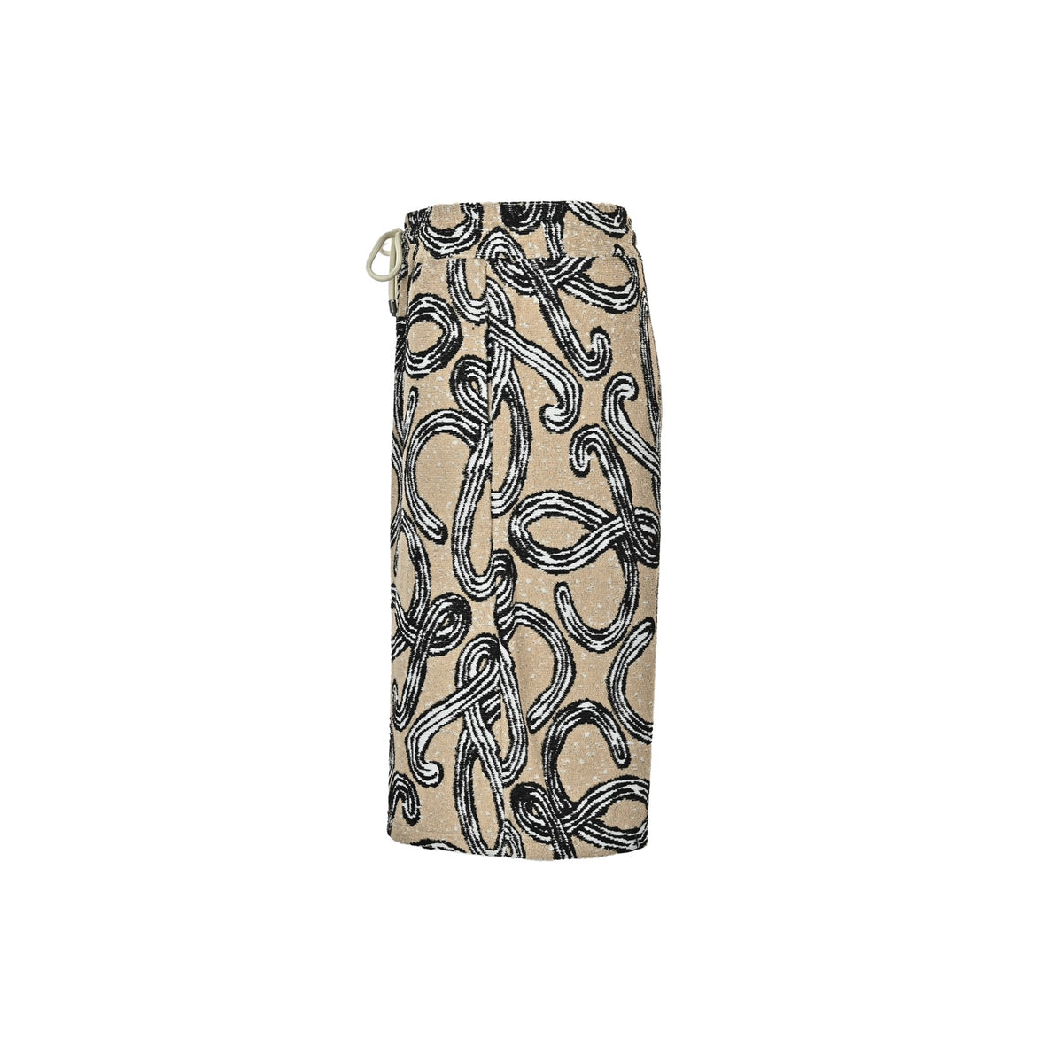 Loewe/Luoyiwei terry jacquard drawstring shorts