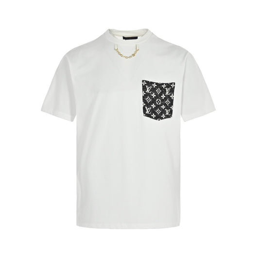 Louis Vuitton 23ss denim denim pocket short sleeves