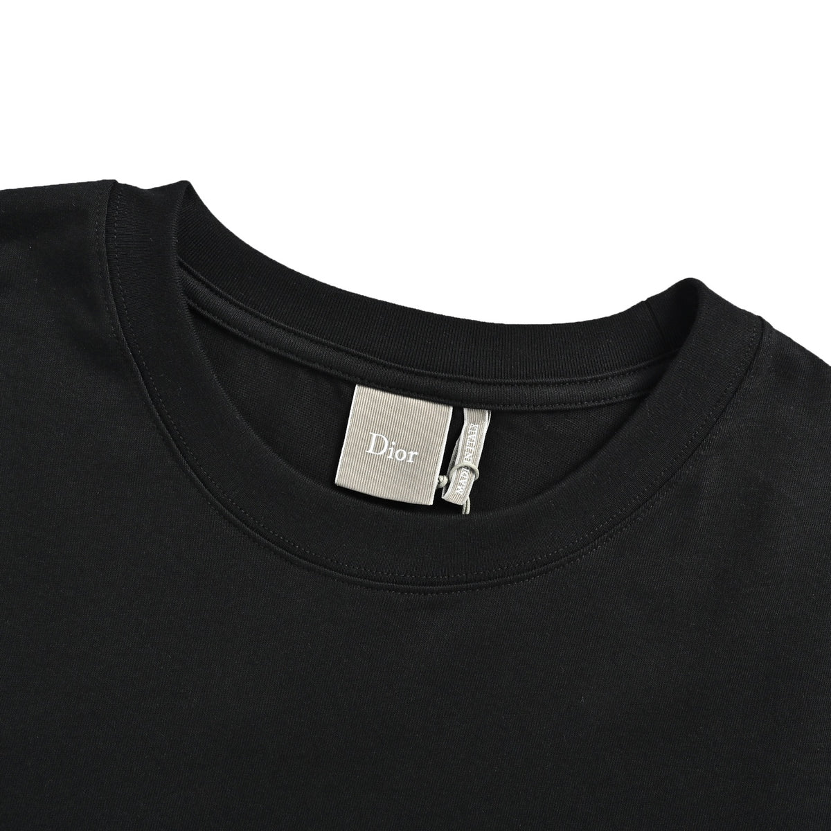 Dior short sleeves with dark letter embroidery on the chest