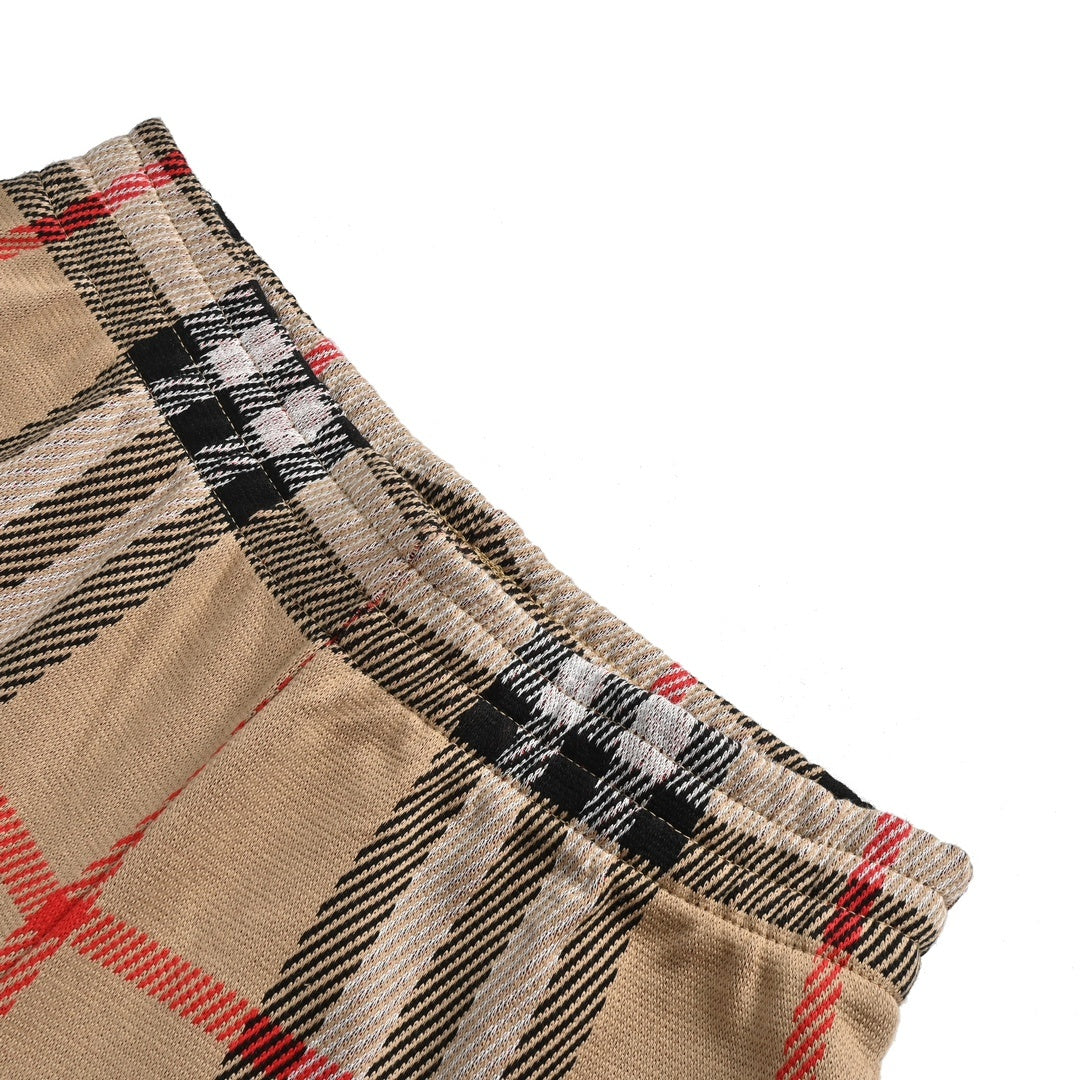 Burberry 24ss plaid knitted shorts