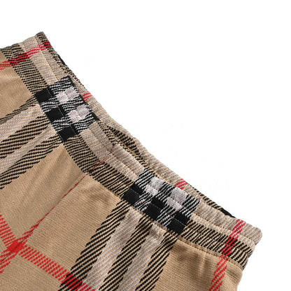 Burberry 24ss plaid knitted shorts