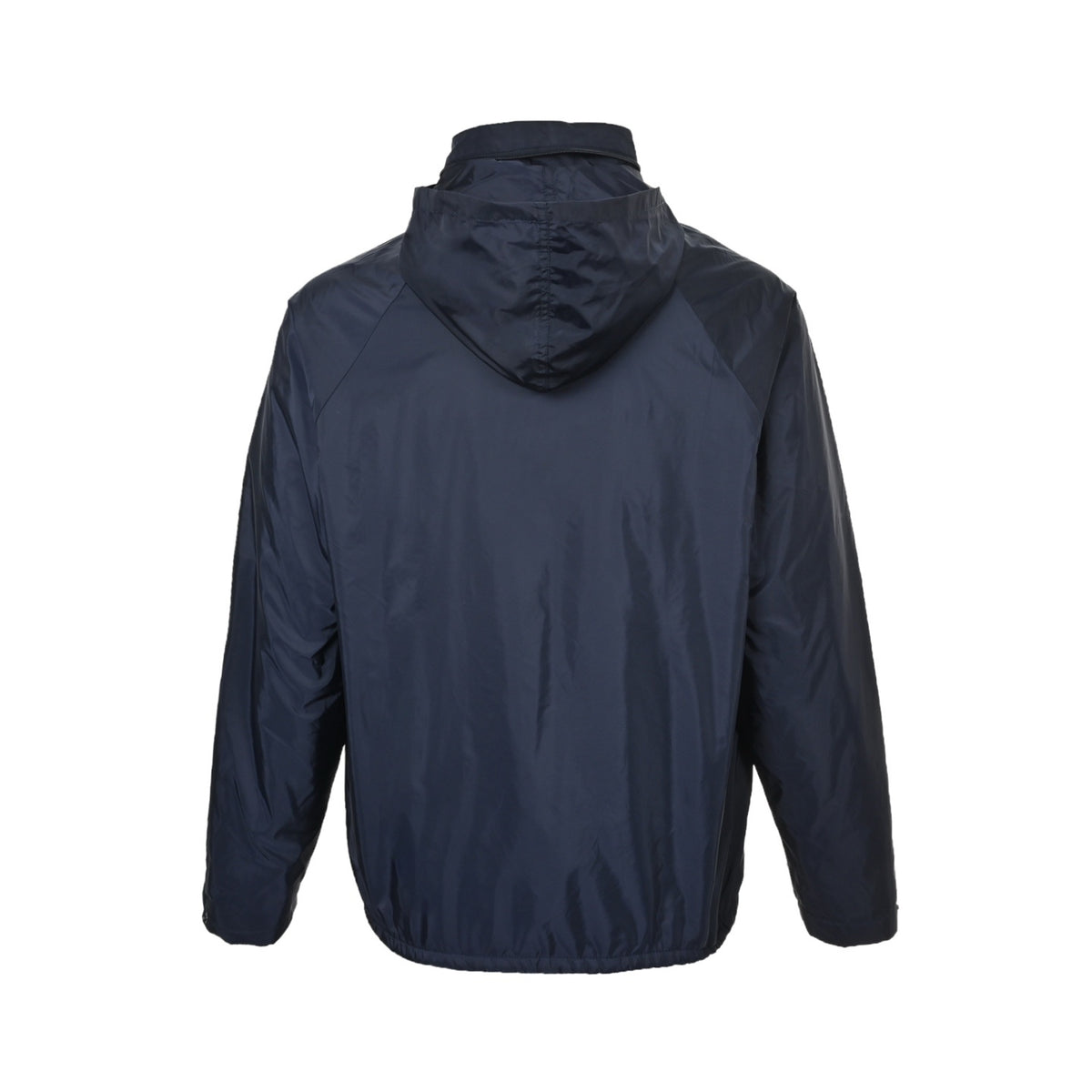 Prada regenerated nylon fleece horizontal zipper hooded jacket