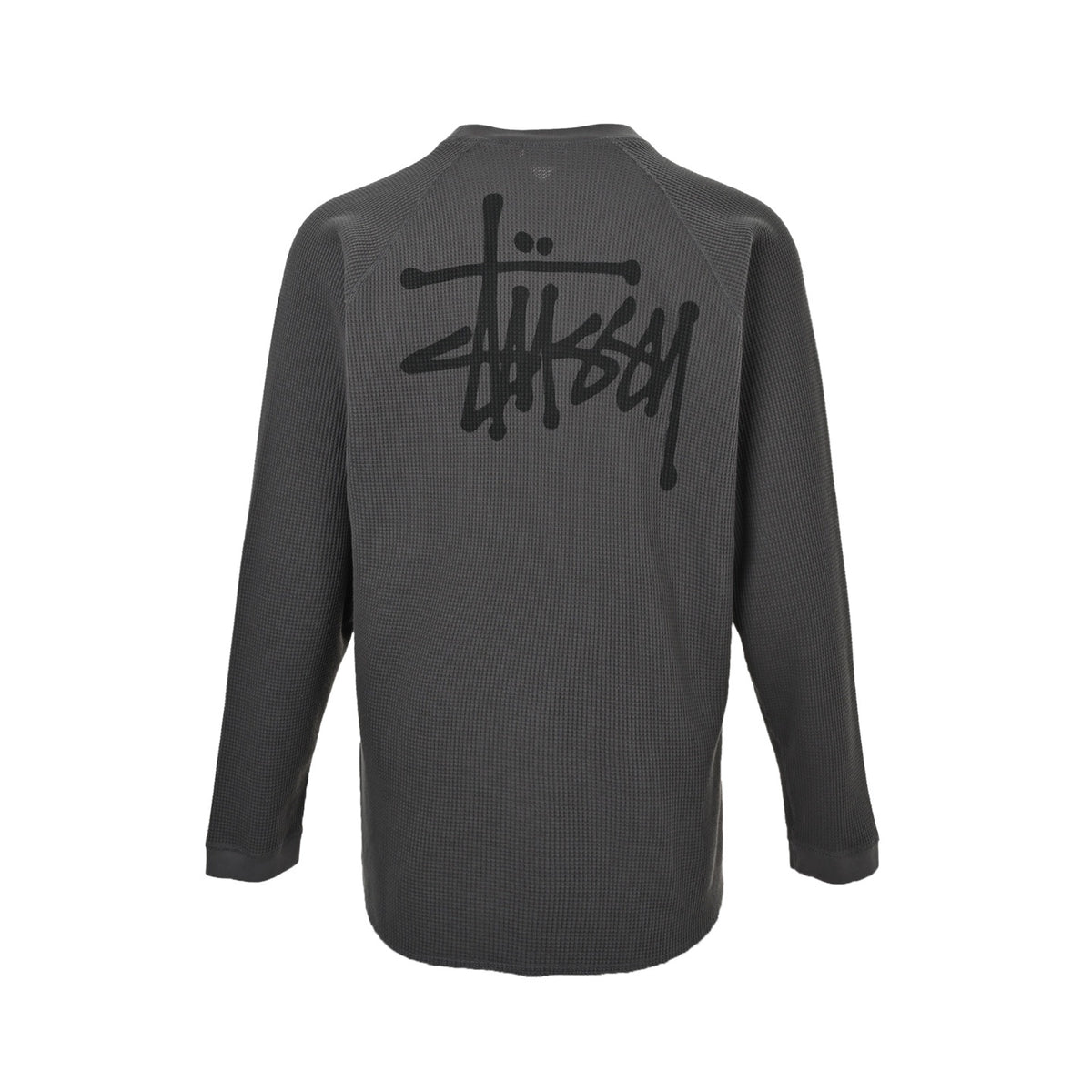 Stussy waffle enzyme washed long-sleeved T-shirt
