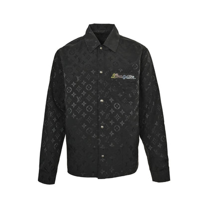 Louis Vuitton 25Fw presbyopic rippled jacquard colored diamond shirt jacket