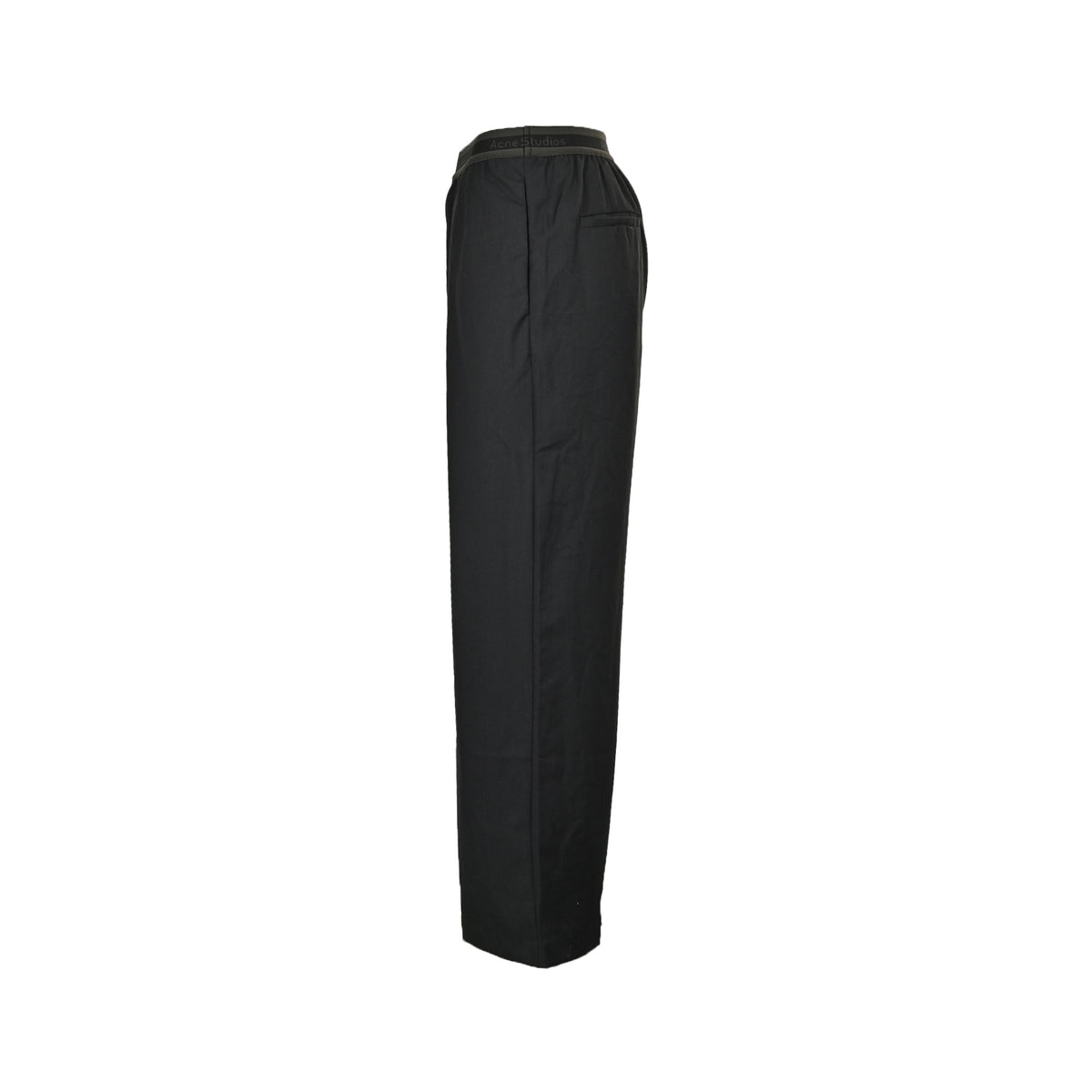 Acne Studios style slim wide-leg trousers