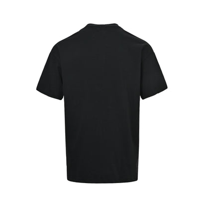 Fendi bamboo pattern embroidered double F logo short sleeves