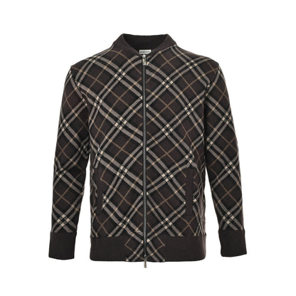 Burberry 25Fw diagonal zipper sweater cardigan jacket