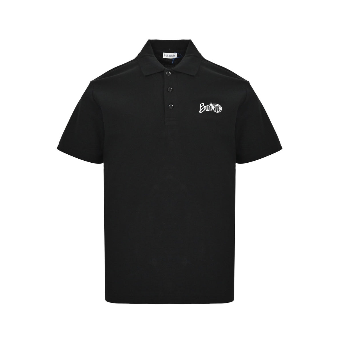Burberry 25ss cursive signature letter embroidery Polo short sleeves