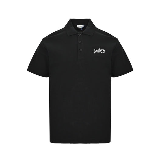 Burberry 25ss cursive signature letter embroidery Polo short sleeves