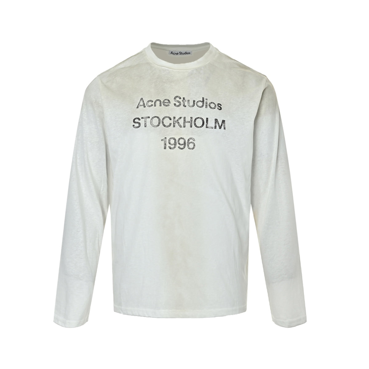 Acne Studios 1996 sandblasted distressed washed long-sleeved T-shirt