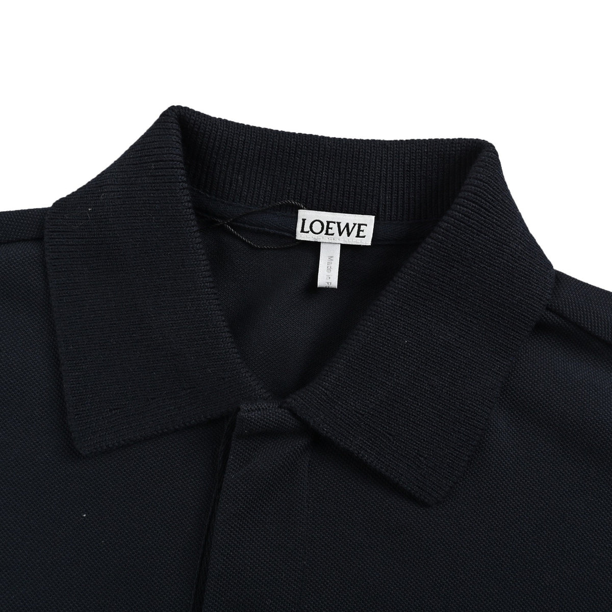 Loewe/Loewewe 25ss placket embroidered logo Polo short sleeves