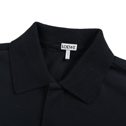 Loewe/Loewewe 25ss placket embroidered logo Polo short sleeves