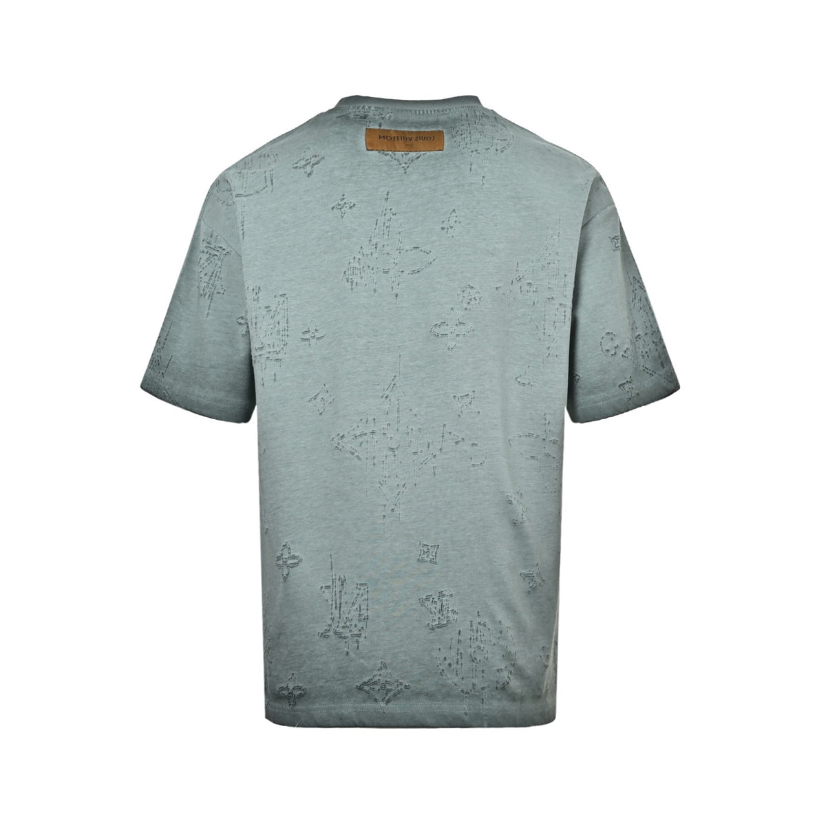 Louis Vuitton presbyopia burned flower washed distressed short sleeves