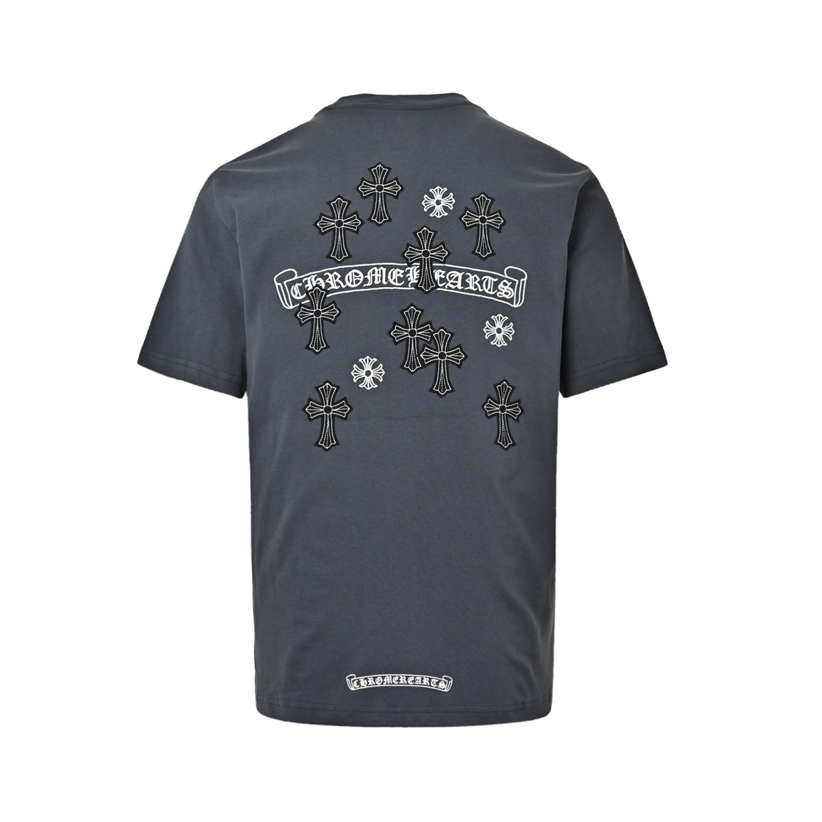 Chrome Hearts Sanskrit cross embroidered short sleeves
