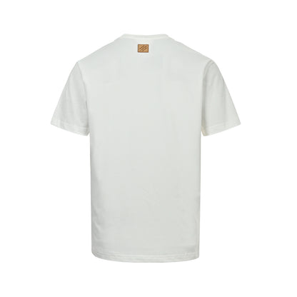 Louis Vuitton 26ss animal embroidered short sleeves