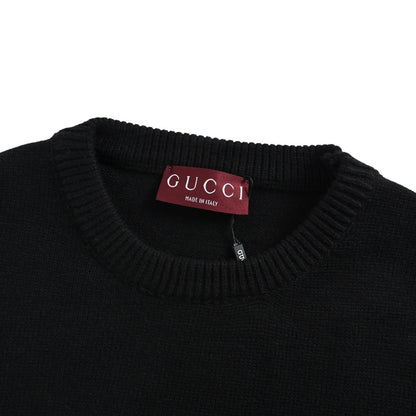 Gucci signature letter jacquard crew neck sweater