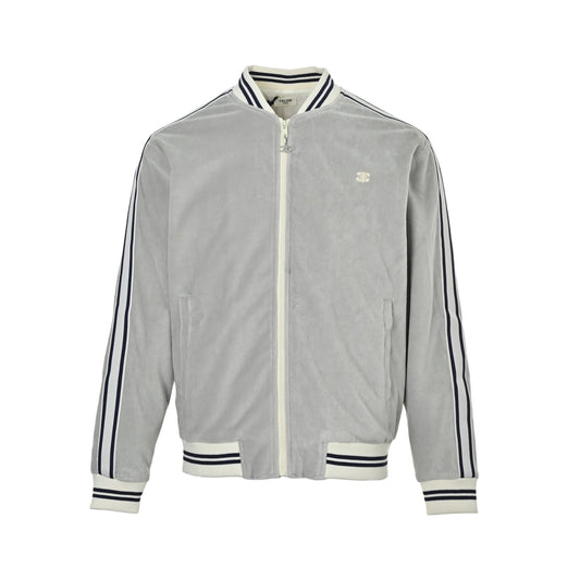 Celine Arc de Triomphe embroidered striped suit jacket