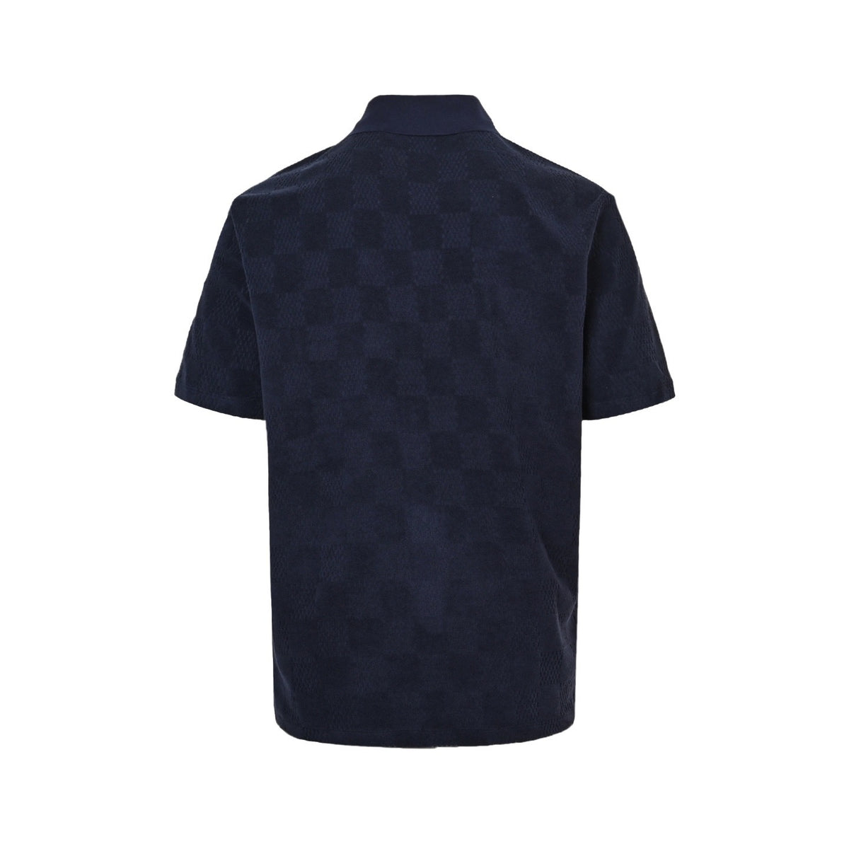 Louis Vuitton 25ss dark checkerboard terry short-sleeved shirt