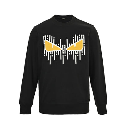 Fendi 25Fw rubber eye round neck sweatshirt