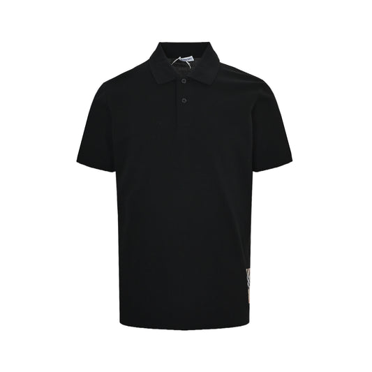 Burberry 25ss hem war horse patch Polo short sleeves