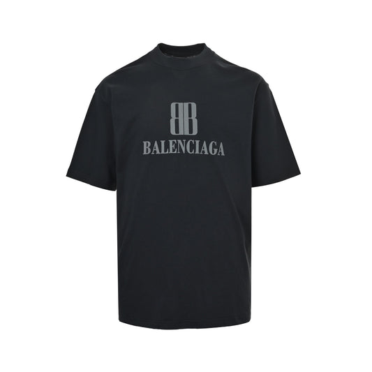 Balenciaga/Balanciaga 26ss BB letter logo printed short sleeves