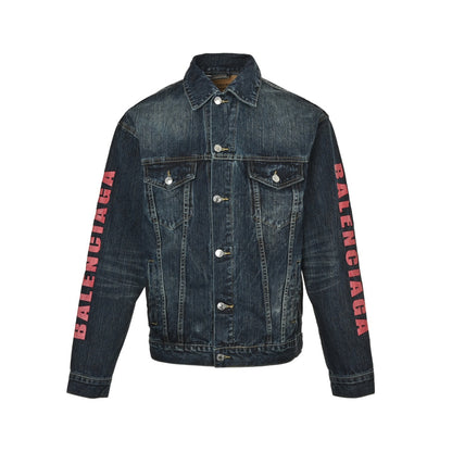Balenciaga/Balanciaga 25Fw Valentine's Day Love Denim Jacket