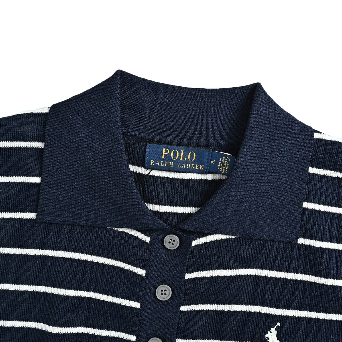 Ralph Lauren Polo embroidered striped sleeveless knitted Polo vest