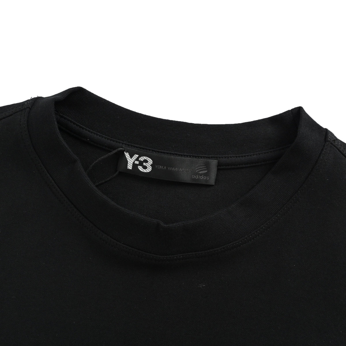 Y-3/Yoji Yamamoto 25Fw letter logo signature embroidered long-sleeved T-shirt