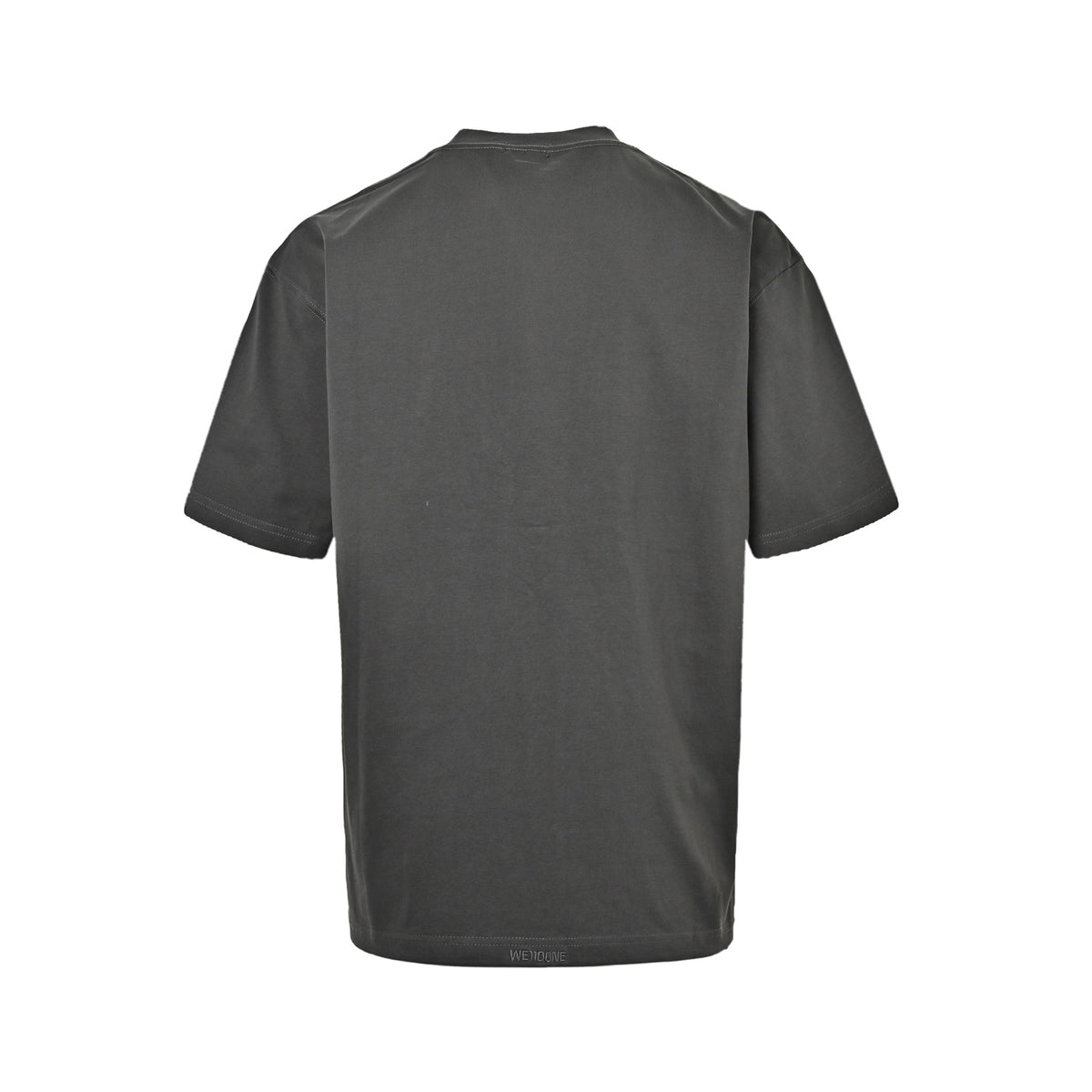 We11 Done distressed gradient hand-painted barrage LOGO printed short sleeves