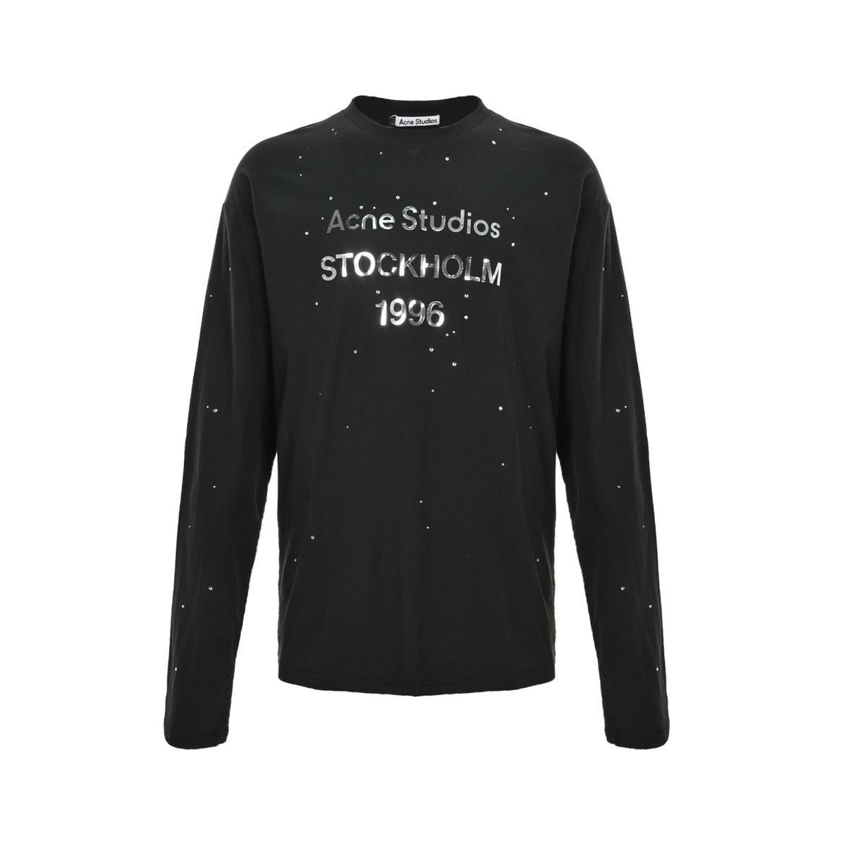 Acne Studios 26ss North American limited edition rhinestone long-sleeved T-shirt