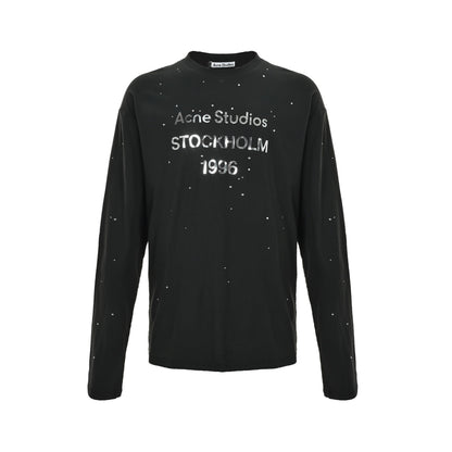 Acne Studios 26ss North American limited edition rhinestone long-sleeved T-shirt