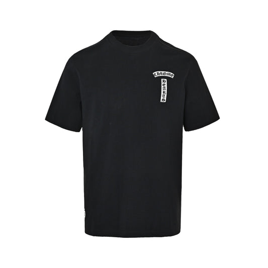 Chrome Hearts/Chrome Heart embroidered front and back round neck short sleeves