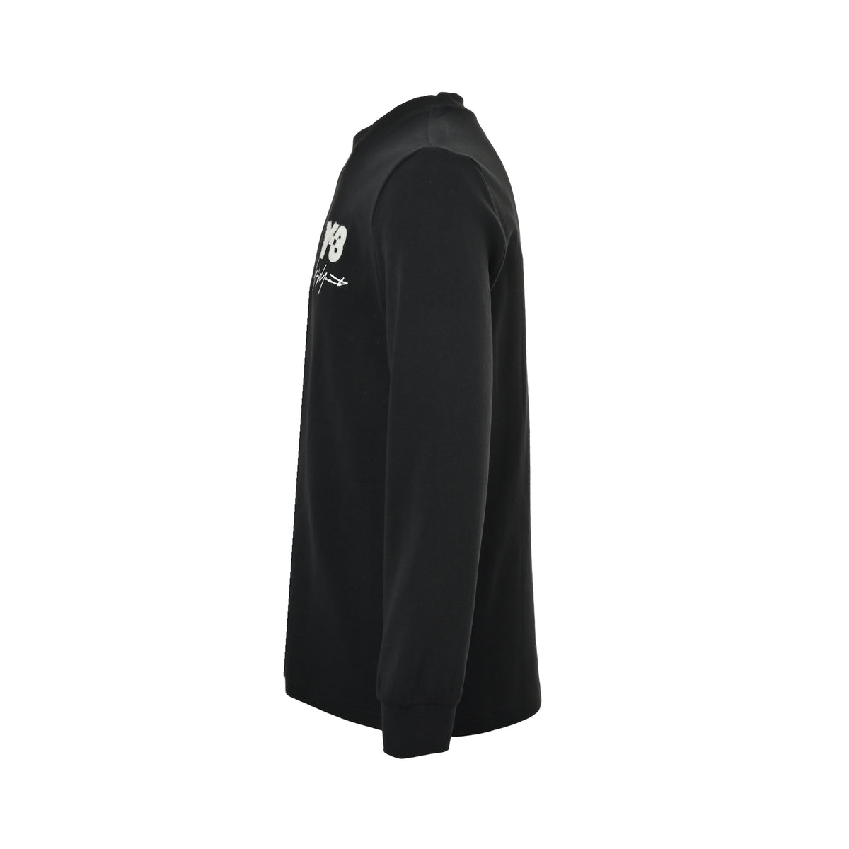 Y-3/Yoji Yamamoto 25Fw letter logo signature embroidered long-sleeved T-shirt