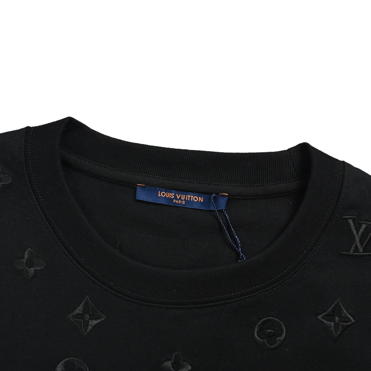 Louis Vuitton dark pattern half-length presbyopia logo embroidered short sleeves