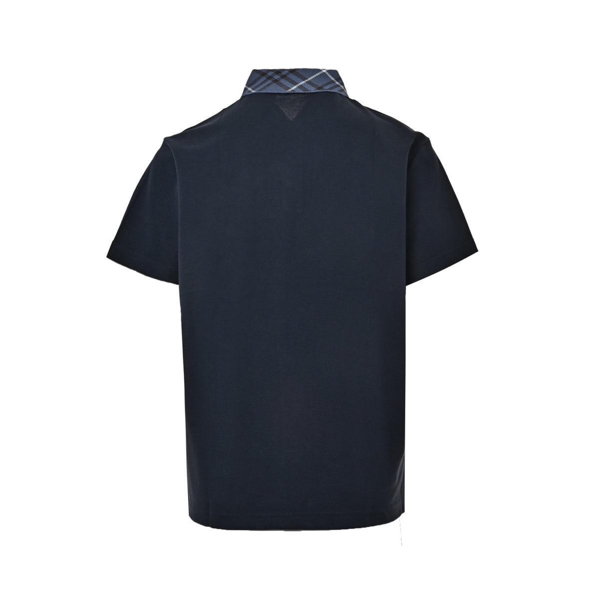 Burberry plaid stitching Polo short sleeves