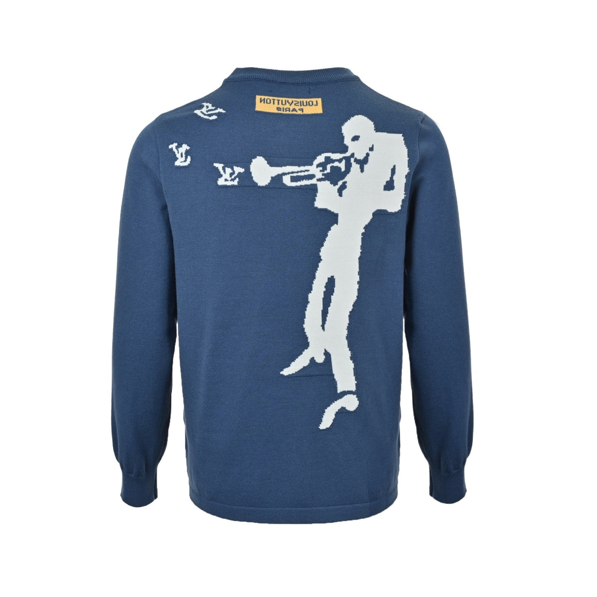 Louis Vuitton cloud jazz trumpet jacquard sweater