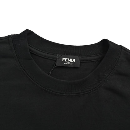 Fendi splash-ink monster FF printed short sleeves