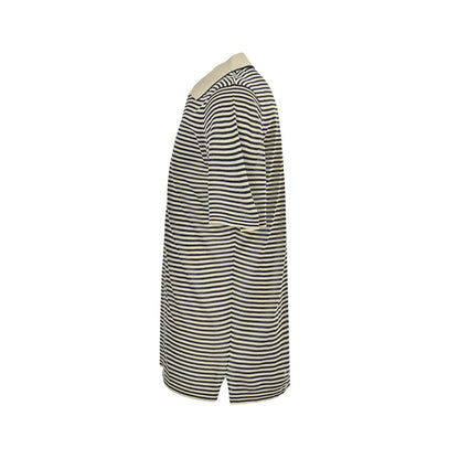 Loro Piana LP 25ss Striped Knit Polo Short Sleeve