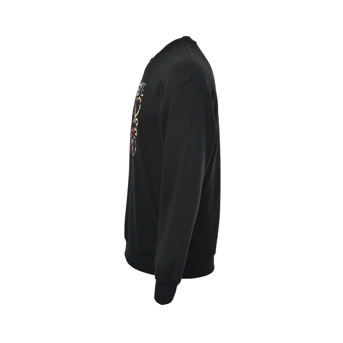 Loewe/Luo Yiwei 25Fw colorful stitching embroidered round neck sweatshirt