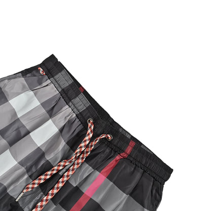 Burberry plaid men's beach casual shorts