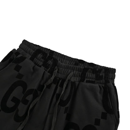 Gucci 24Fw Double G flocked printed suit trousers