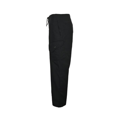Dior black cotton blend twill cargo pocket casual trousers